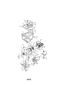 Main Unit Diagram and Parts List for 030372  Briggs and Stratton Generator